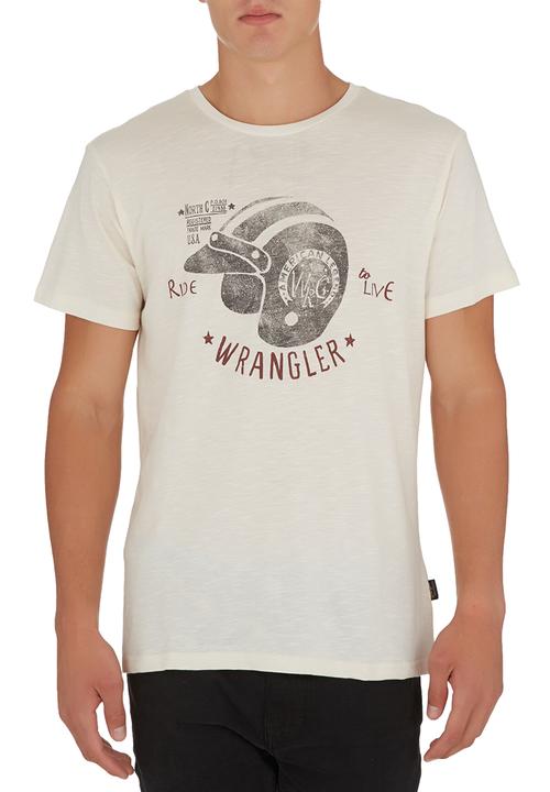 Wrangler - Ride to Live T-shirt White