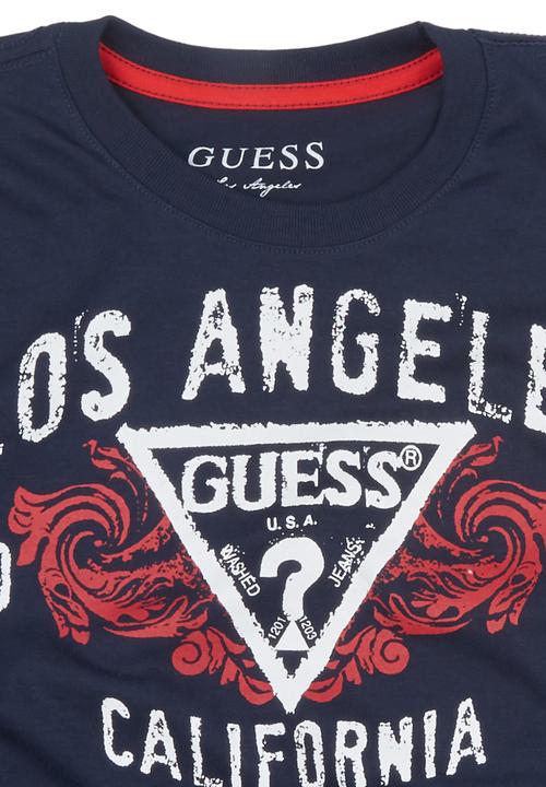 GUESS - Los Angeles Guess T-shirt Navy