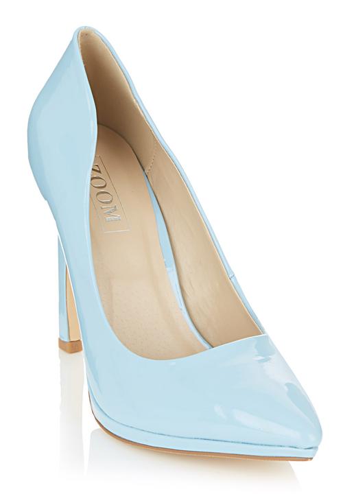 pale blue platform heels