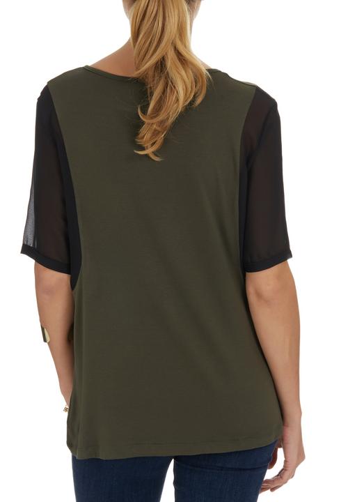 STYLE REPUBLIC - Fatigue inset t-shirt Green (dark green)
