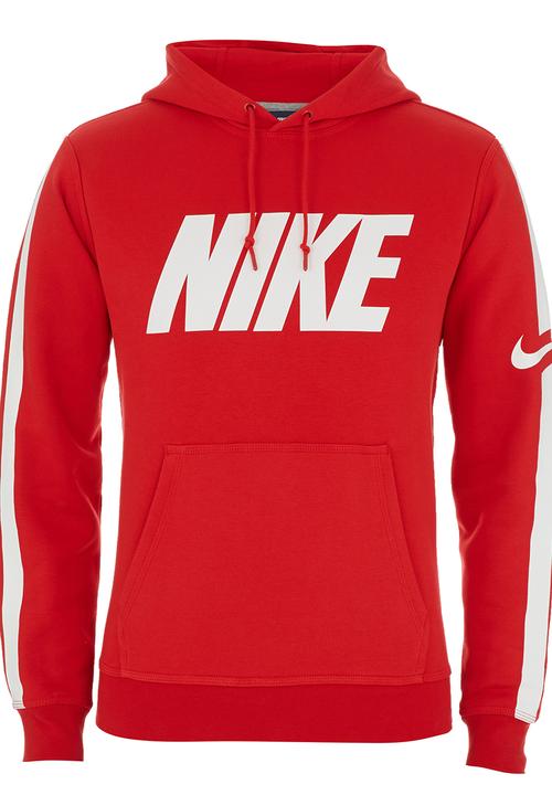 Nike - NIKE CLUB HOODY-SWOOSH PLUS Red