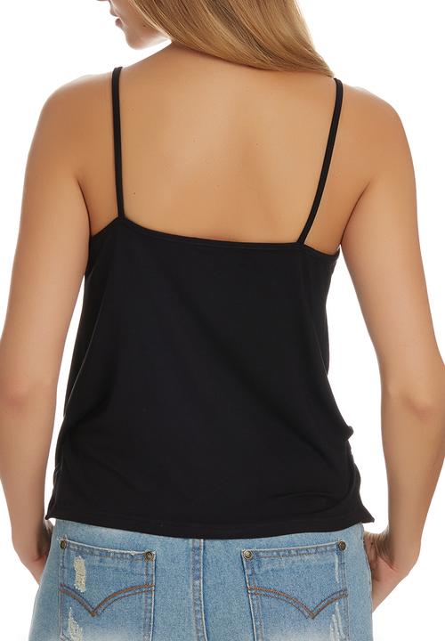 c(inch) - Drape Cami Black