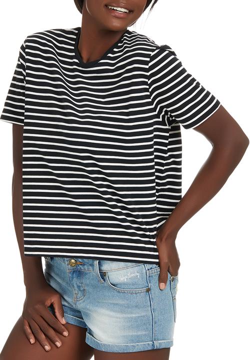 Billabong  - Maya Stripe Tee Black and White