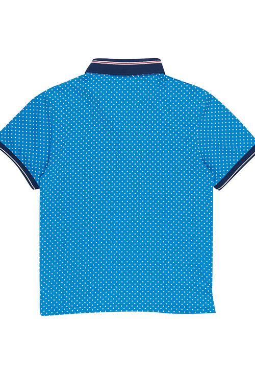 Retro Fire - Boys Golfer Turquoise