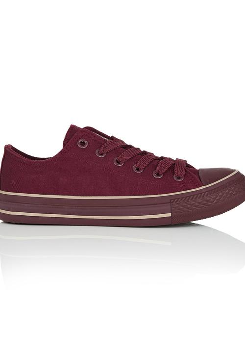 Cutty - Mono Sneaker Dark Red
