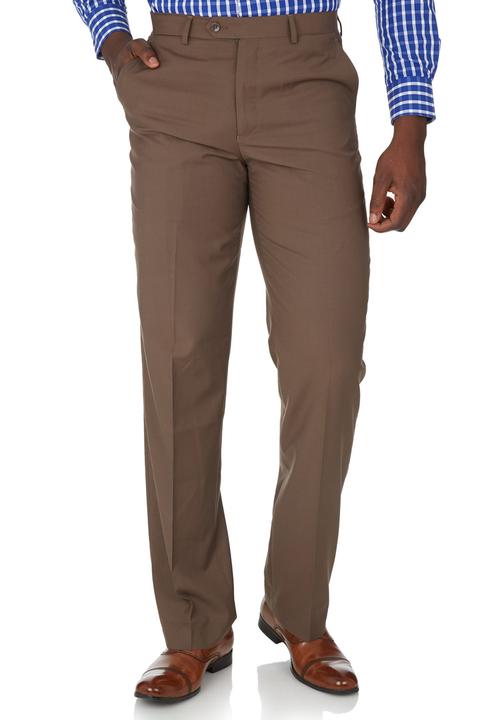dark brown pant with shirt