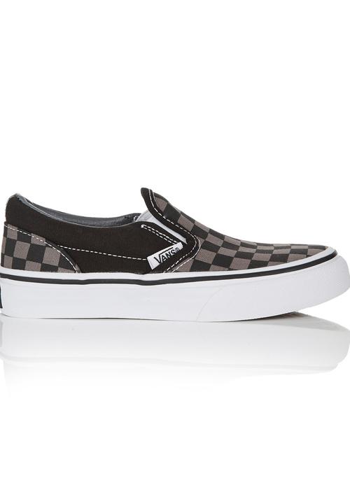 Vans - Checker Slip On Black