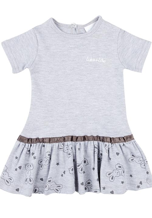 Bunny Embroidery Print Dress Grey Luke Lola Dresses Skirts