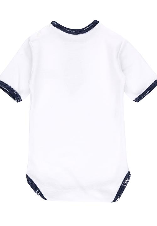 Poogy Bear - Neck Tie Babygrow Navy