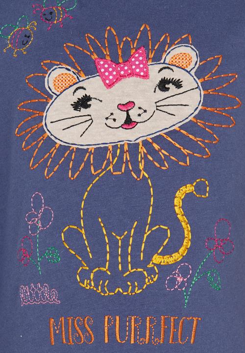 Hooligans - Miss Purrfect Top Navy