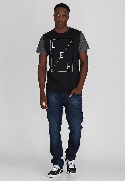 Lee  - Contrast Sleeves T-Shirt Black