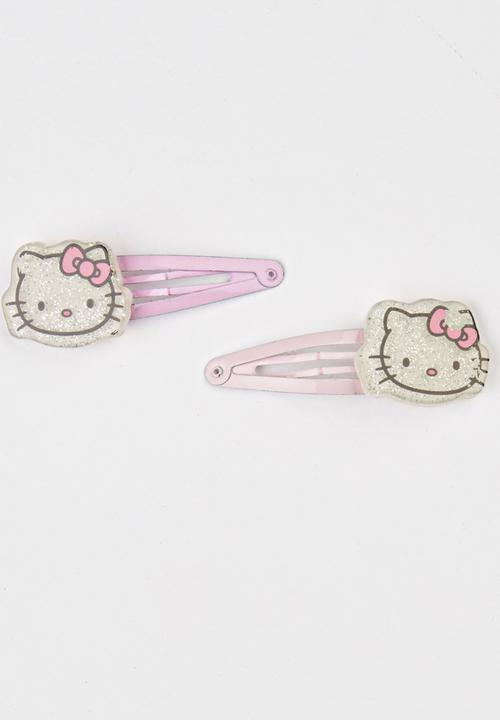 Character Fashion - 4 Pack Hello Kitty  Snap Clips Multi-colour