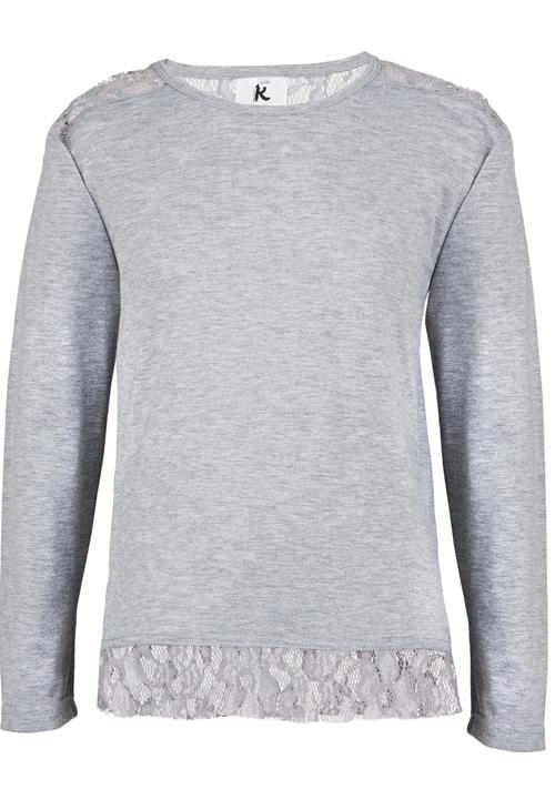 Rebel Republic - Lace Inset Tee Grey