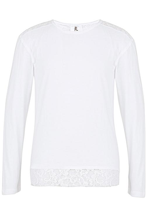 Rebel Republic - Lace Inset Tee White