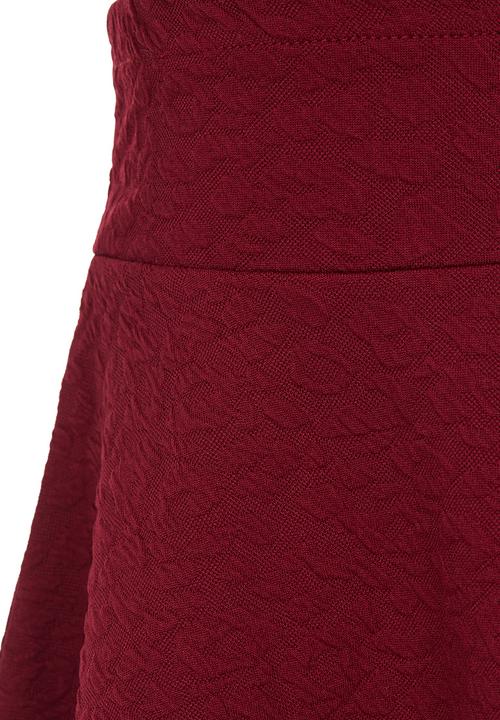 See-Saw - A-line Skirt Dark Red
