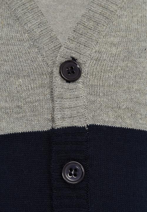 Soobe - Colourblock Cardigan Navy