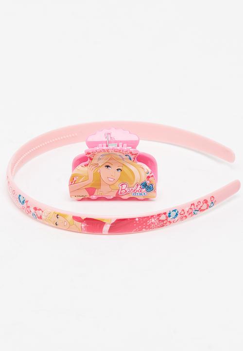 Character Fashion - Barbie Alice Band Combo Set Mid Pink