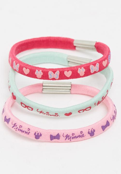 Character Fashion - Minnie Mouse  2 Piece Bobble And 10 Pack Ponies Mid Pink