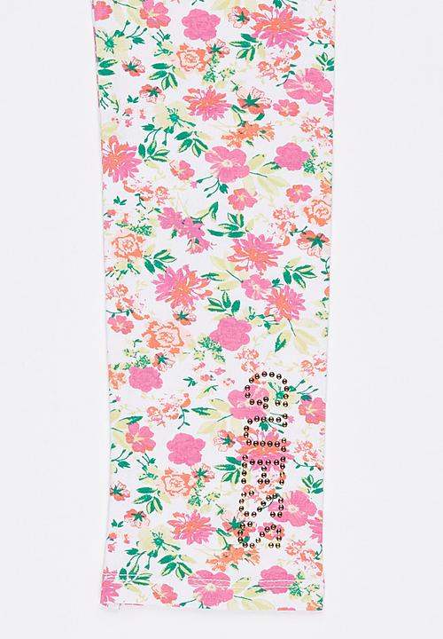 GUESS - Floral Print Legging Multi-colour