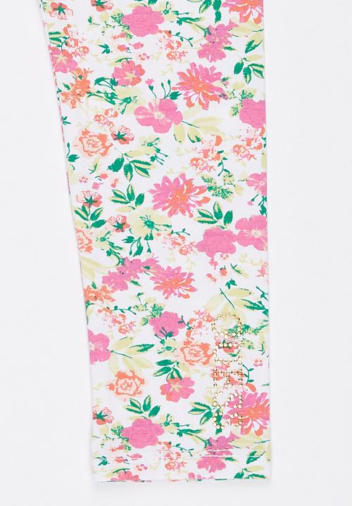 GUESS - Floral Print Legging Multi-colour