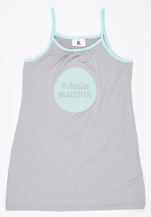 Rebel Republic - Night Dress Grey