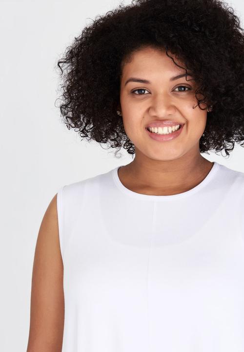edit Plus - Swing Tank Top White