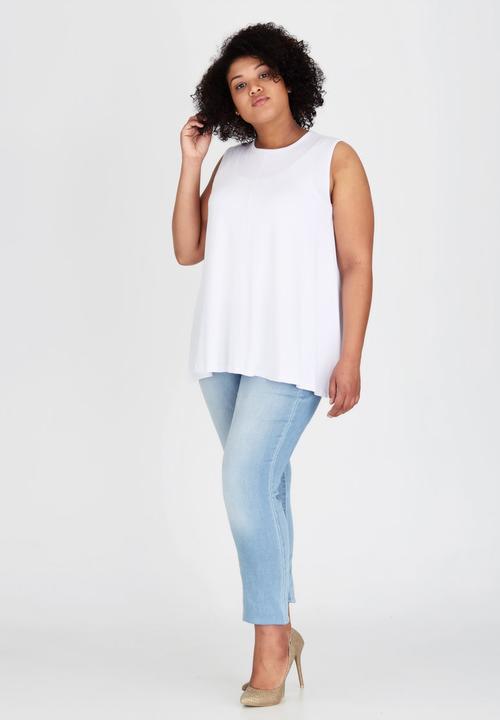 edit Plus - Swing Tank Top White