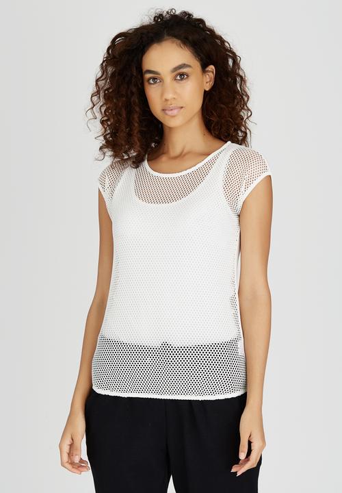 Kate Jordan - Power Mesh Vest White