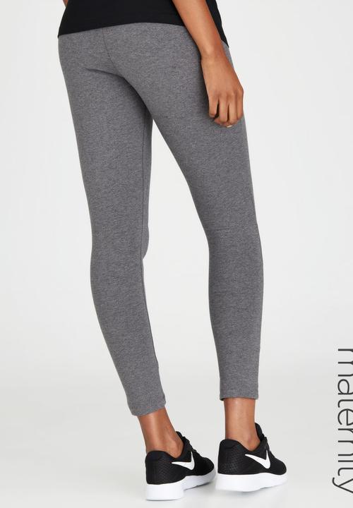 Cherry Melon - Maternity Leggings Full Length - Dark Grey 
