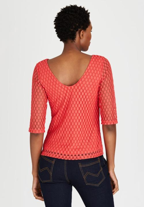 Me-a-mama - Piaf Lace Top Coral