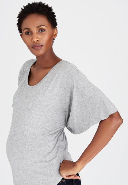 Me-a-mama - Butterfly Top Grey