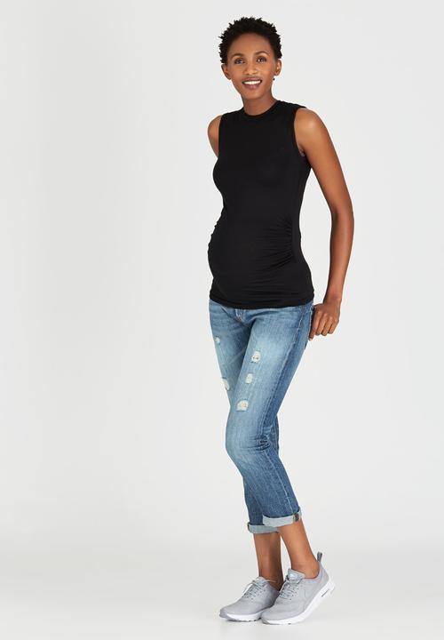 edit Maternity - High-Neck Top Black
