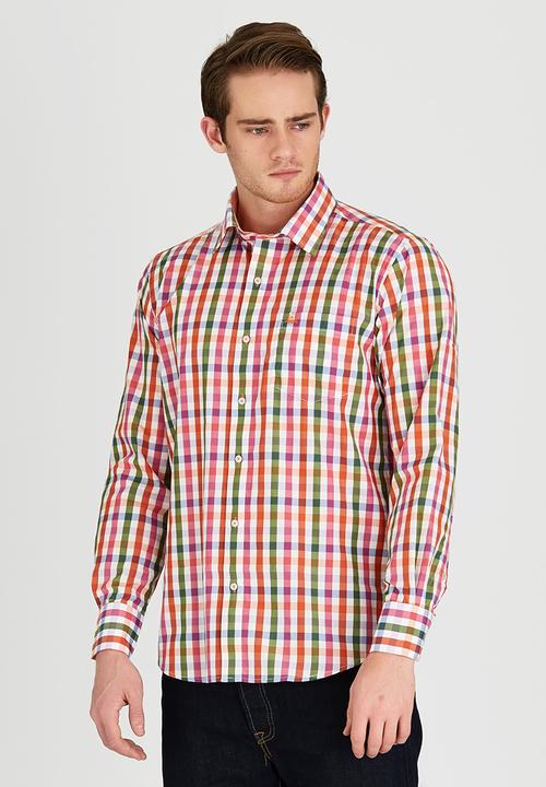 Long Sleeve Check Shirt Multi-colour Luca Vialli Shirts | Superbalist.com