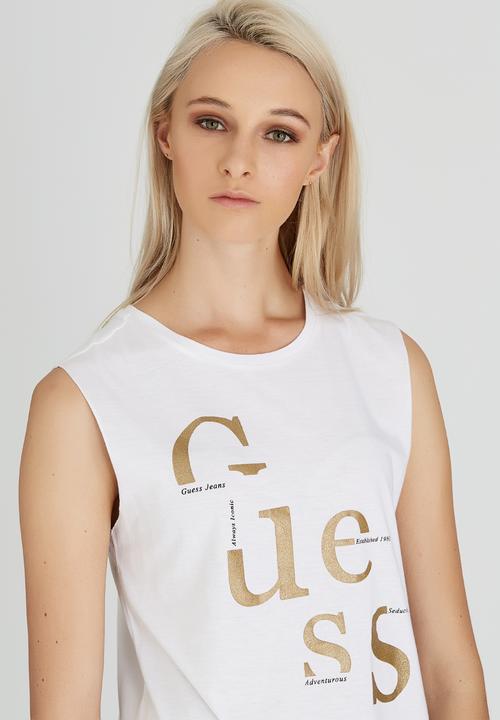 GUESS - Muscle Tee White