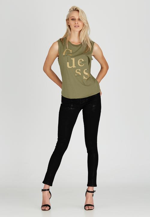 GUESS - Muscle Tee Khaki Green