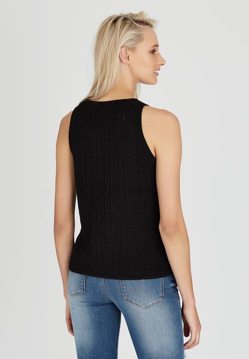 GUESS - Val Vertical Stitched Tank Black