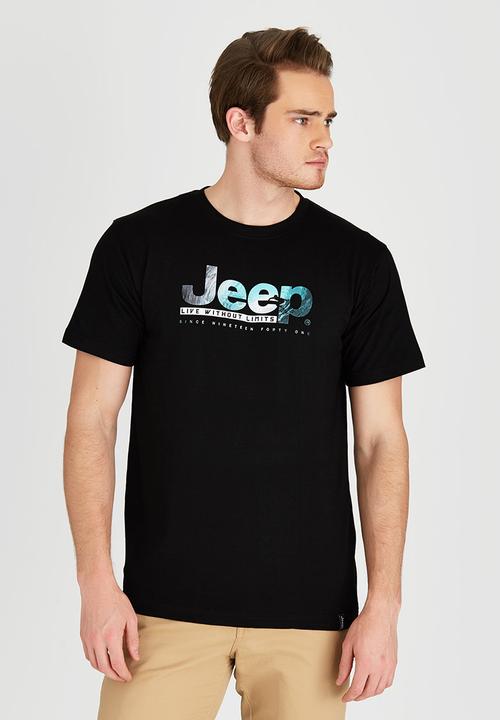JEEP - Short Sleeve Printed T-Shirt Black