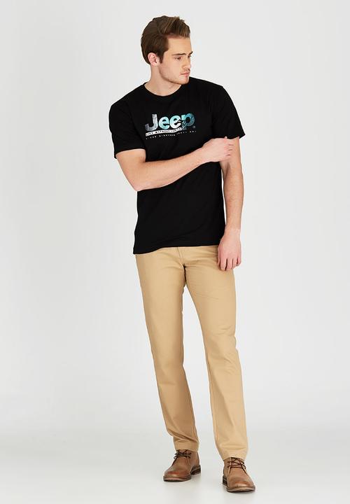 JEEP - Short Sleeve Printed T-Shirt Black
