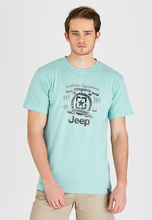 JEEP - Short Sleeve Printed T-Shirt Green