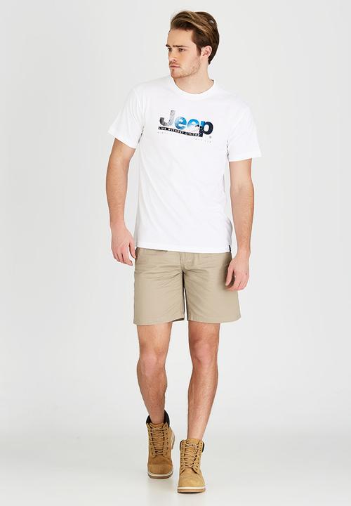 JEEP - Short Sleeve Printed T-Shirt White