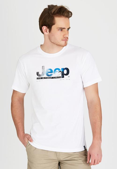 JEEP - Short Sleeve Printed T-Shirt White