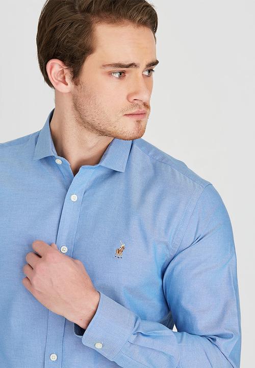 POLO - Custom Fit Greig Shirt Pale Blue