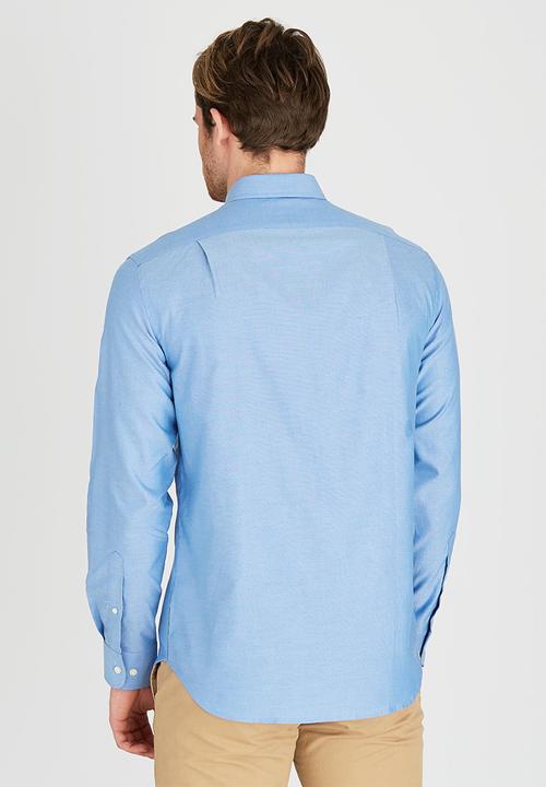POLO - Custom Fit Greig Shirt Pale Blue