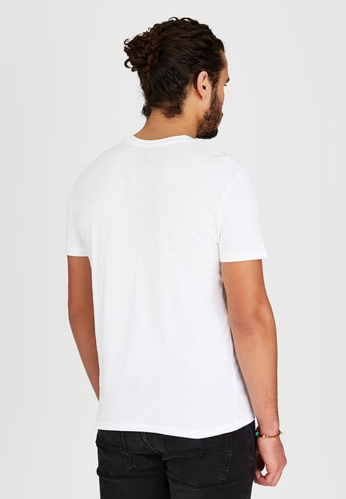 POLO - Classic printed tee - white