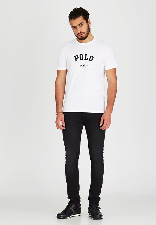 POLO - Classic printed tee - white