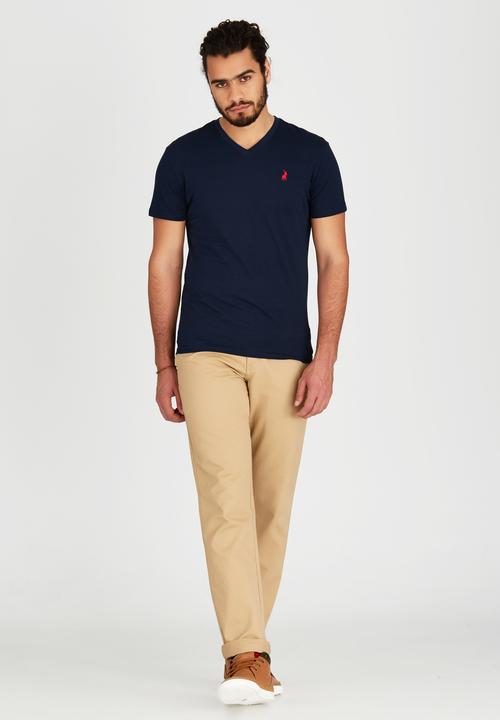 POLO - Basic V-neck tee - navy
