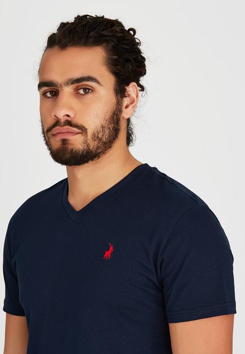 POLO - Basic V-neck tee - navy
