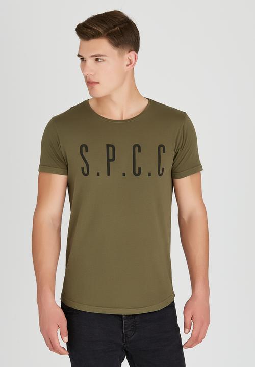 S.P.C.C - SPCC Chest Print T-Shirt Khaki Green