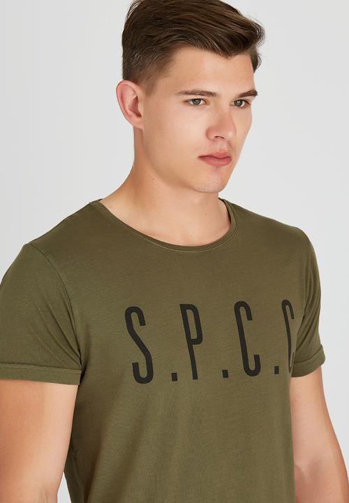 S.P.C.C - SPCC Chest Print T-Shirt Khaki Green