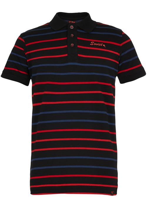 SOVIET - Striped Golfer  Black